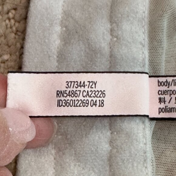 Victoria's Secret Dream Angels Lace Crochet Bralette White Nude Sexy Boho MEDIUM - Picture 9 of 12